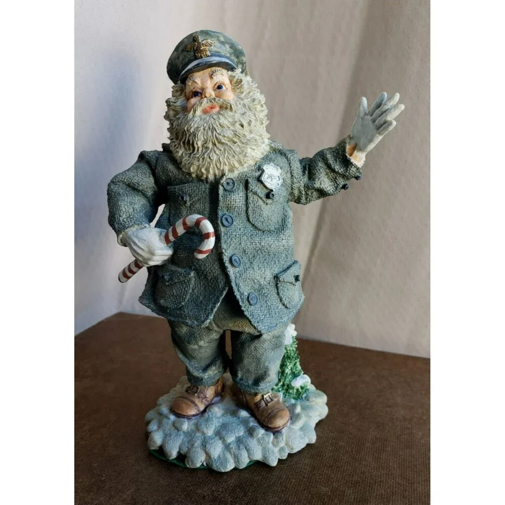 Vintage PROFESSIONAL SANTA POLICEMAN FIGURINE Hamilton Gifts Heirloom Tradition